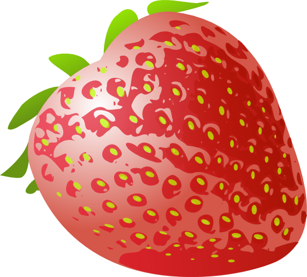 Stawberry Fresh Fruit Svg Clip Arts 600 X 542 Px (600x542), Png Download
