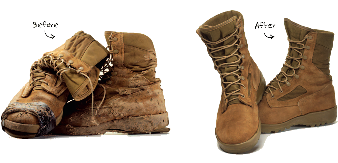 Img - Us Marine Corps Boots (1200x522), Png Download