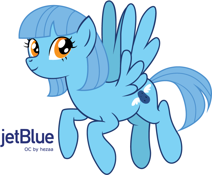 Hezaa, Dead Source, Female, Jetblue, Mare, Mascot, - Jetblue Pony (951x731), Png Download