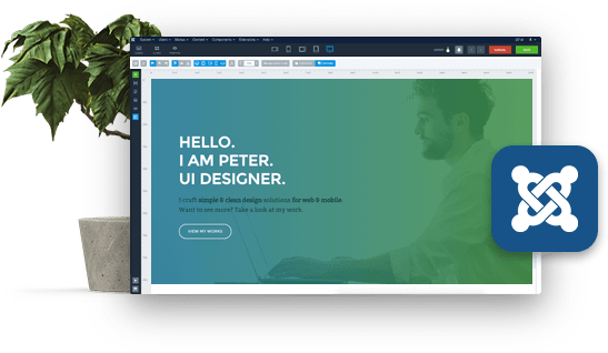Built Into Joomla - Joomla (547x318), Png Download