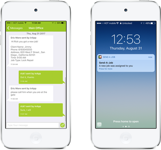 Get Send A Job For Ios - Iphone (1200x628), Png Download