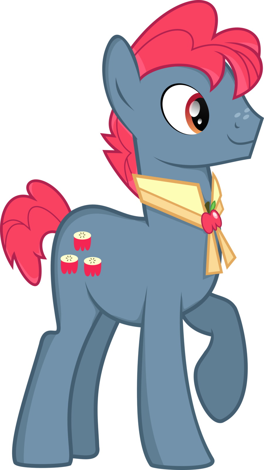 Apple Bottoms Vector - My Little Pony Apple Split (900x1602), Png Download