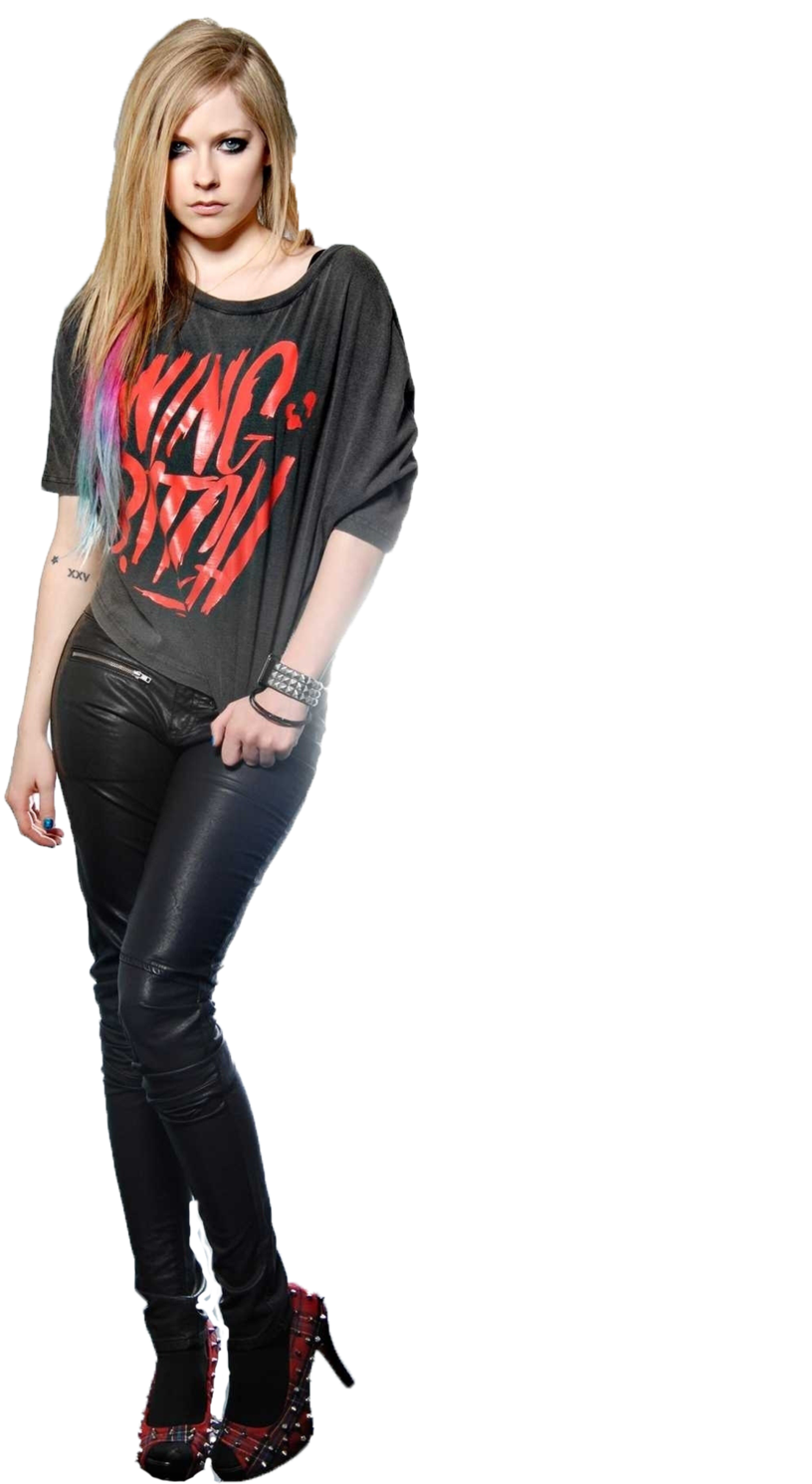 Avril Lavigne - Avril Lavigne Rockstar Outfit (1024x1490), Png Download