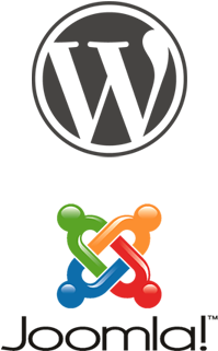 Wordpress And Joomla - Joomla (400x340), Png Download