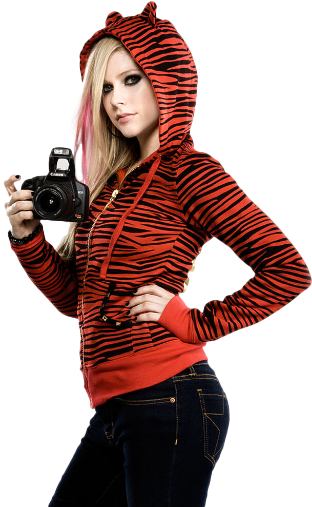 Avril Lavigne In Red (691x996), Png Download