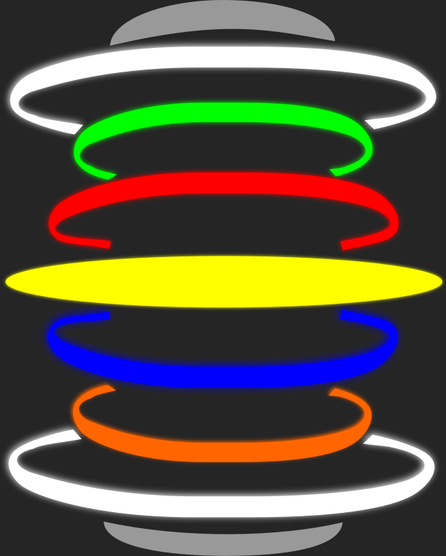 Free Vector Music - Circulos Neon Arquivo Png (642x800), Png Download