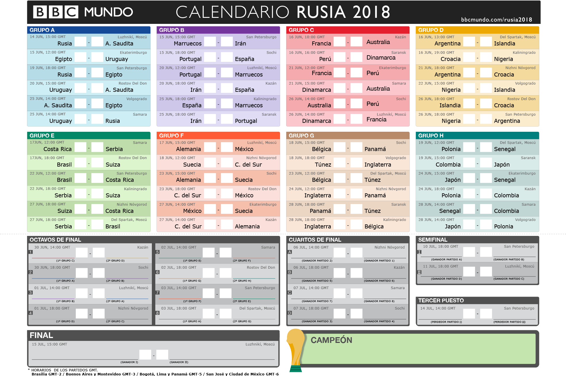 Bbc - Calendario Mundial 2018 España (1967x1343), Png Download