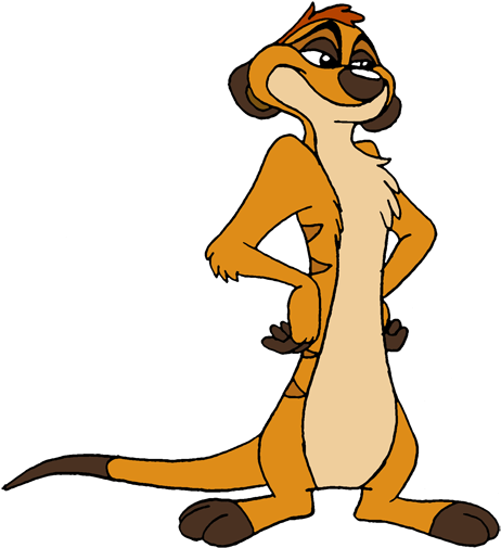 Timon - Meerkat Timon (483x520), Png Download