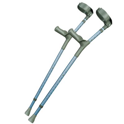 Able2 Pair Of Comfort Grip Adjustable Forearm Crutches (400x400), Png Download