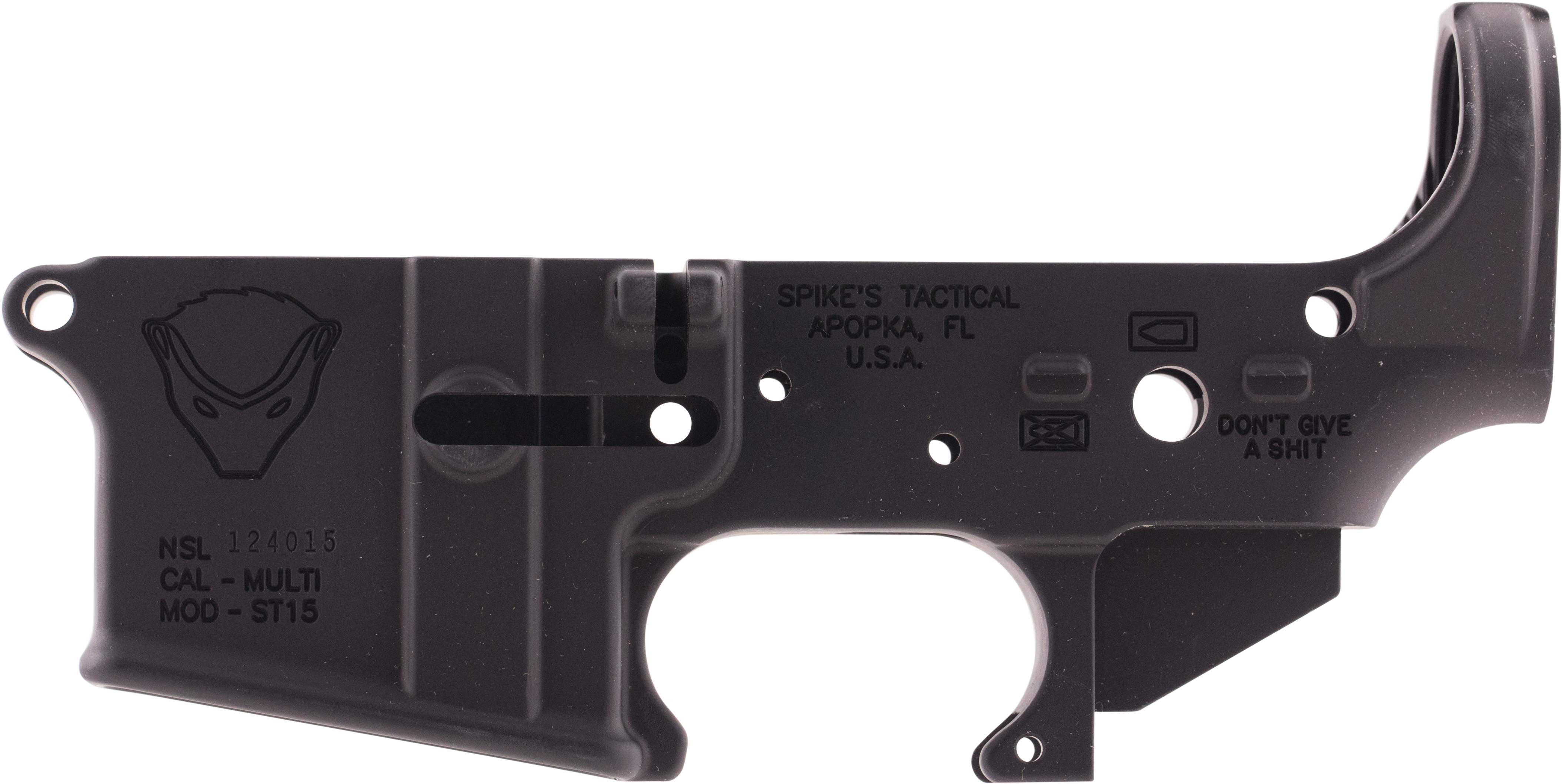 Spikes Stls020 Stripped Lower Honey Badger Ar 15 Multi - Aero Precision M4e1 Lower (4441x2369), Png Download