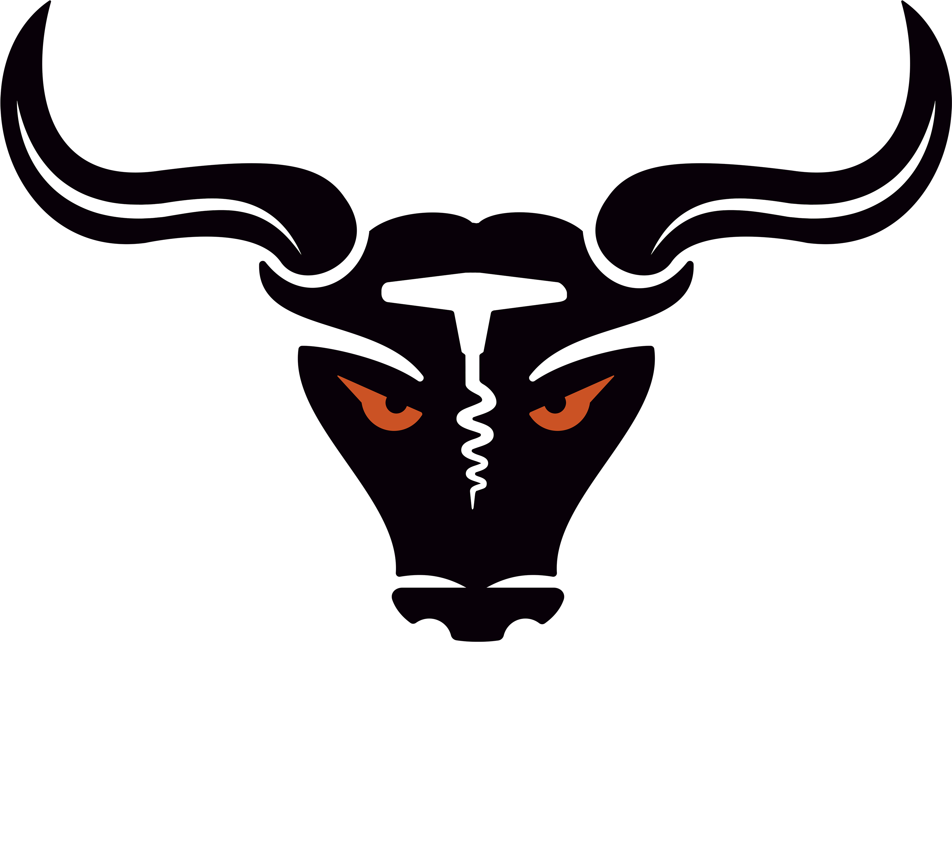 Two Horns Bull Logo - Two Horns A Mean Red Blend 2012 Wine From California (3625x3029), Png Download