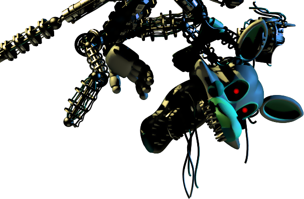 Shadow Mangle - Five Nights At Freddy's Mangle Broken (606x398), Png Download