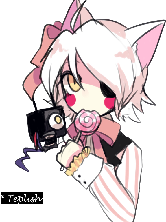 Mangle Cliparts - Fnaf Anime Human Mangle (612x765), Png Download