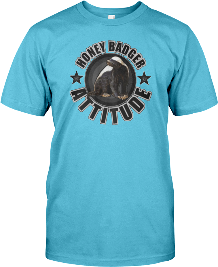 Honey Badger Attitude - Full Tilt Logo T-shirt (colour: Grey / Size: M) (900x1125), Png Download