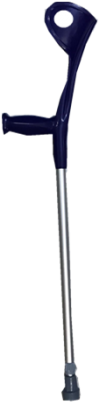Elbow Crutches In Blue - Crutch (350x410), Png Download