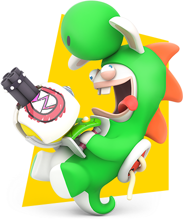 Download Drawn Rabbid Rabbid Mario - Mario Rabbids Kingdom Battle ...