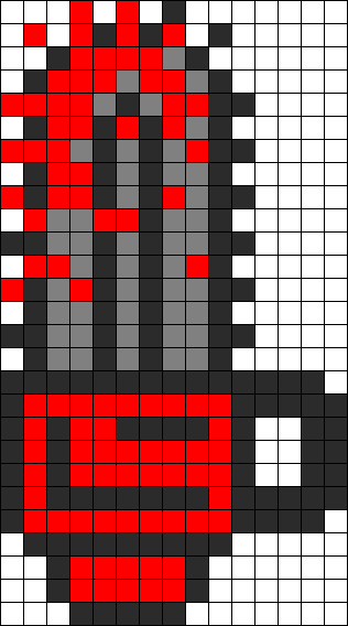 Groovy Evil Dead Chainsaw Perler Bead Pattern / Bead - Chainsaw Perler Beads (316x568), Png Download