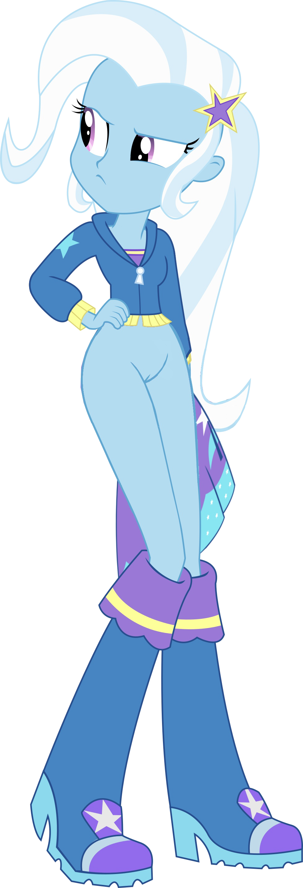 Boots Bottomless Clothes Edit Editor Astroboy Png Mlp - Equestria Girls Trixie Porn (978x2866), Png Download