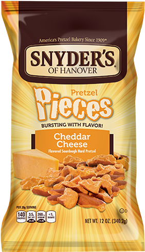 Generous Chunks Of Our Sourdough Hard Pretzels Bursting - Snyder's Honey Mustard Onion Pretzel Pieces (290x490), Png Download