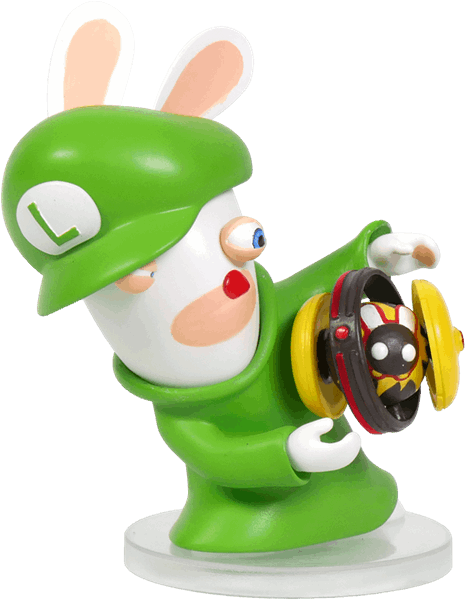Mario Rabbids Kingdom Battle - Mario Rabbids Kingdom Battle Figure Rabbid Luigi (600x600), Png Download