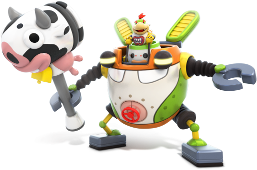 Mario Rabbits Kingdom Battle Art - Mecha Jr Mario Rabbids (540x356), Png Download