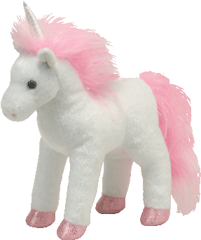 A Tumblr Dedicated To Aesthetically-pleasing Beanie - Ty Beanie Baby - Mystic - Unicorn Pink/white (350x350), Png Download
