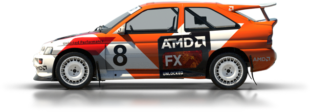 Dirt Rally Ford Escort Rs Cosworth - Eclipse Gigabyte 990x-gaming Sli Amd Fx-8350 Motherboard (762x293), Png Download