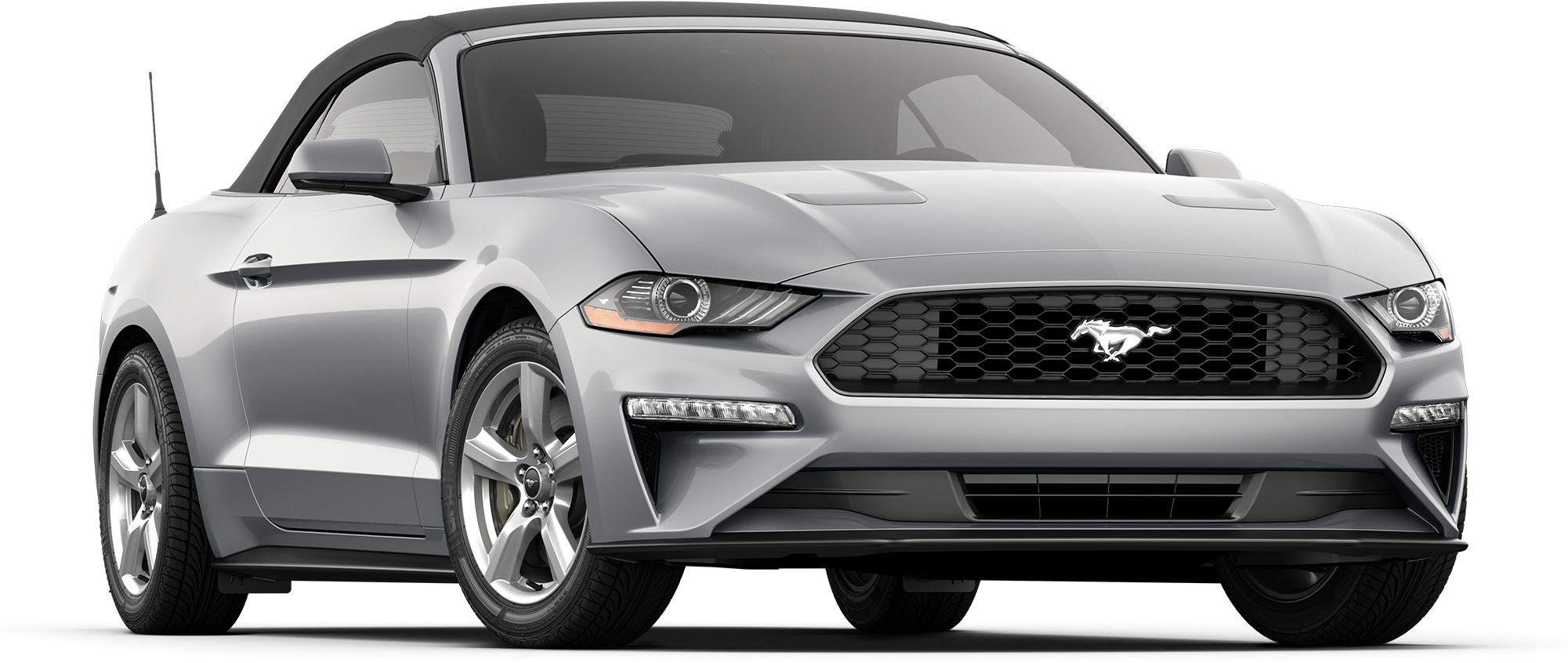 2019 Ford Mustang - 2019 Ford Mustang Gt Convertible (2000x867), Png Download