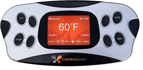 2015caldera Utopia Control Panel 60f - Caldera Spa Control Panel, Lcd Uto 14-c - 77189 (600x298), Png Download