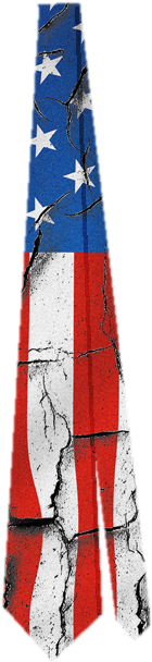 American Flag Distressed Tie - Ski (700x700), Png Download