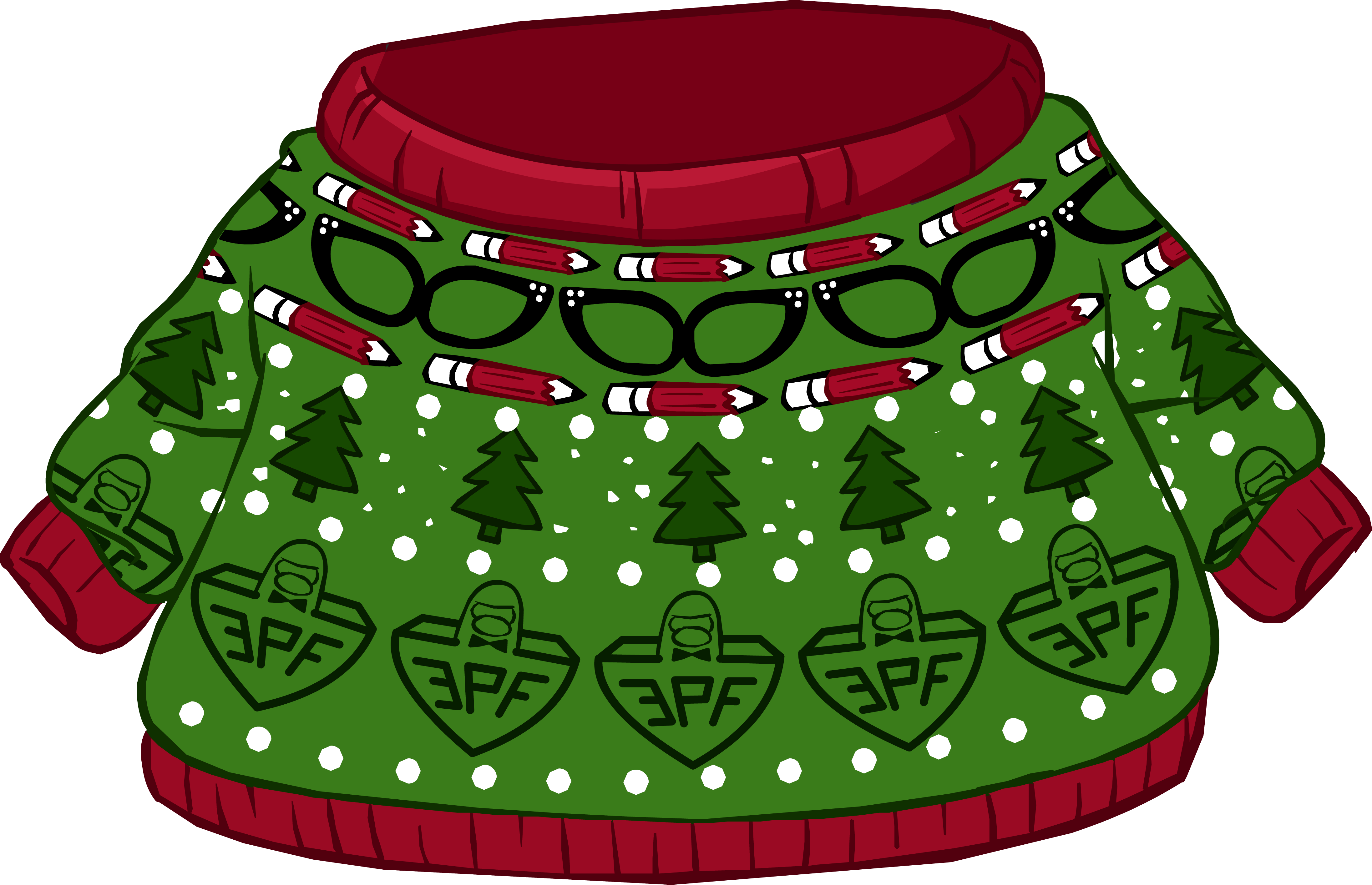 Aunt Arctic Sweater - Miniskirt (4387x2831), Png Download