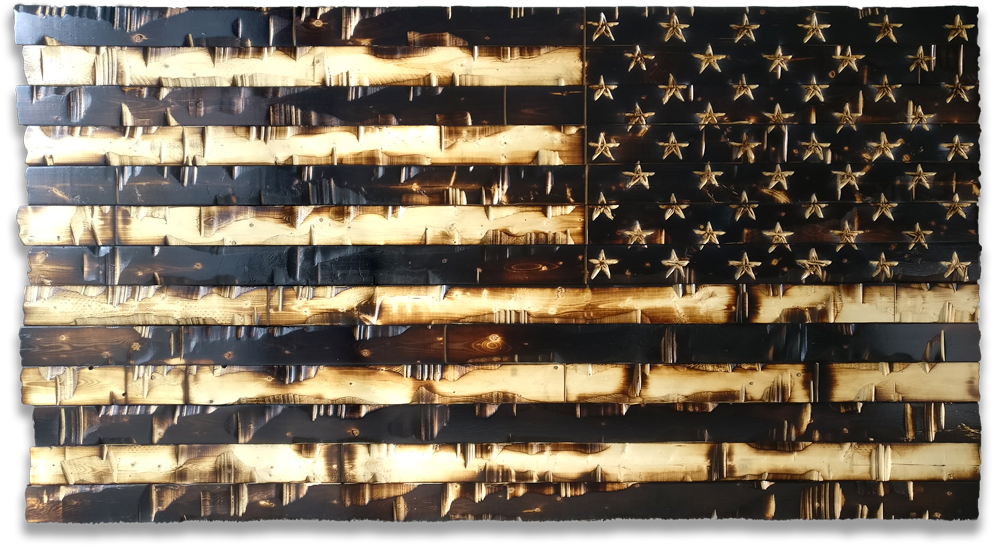 Patriot Guard Edition American Flag For Vertical Mounting (1000x722), Png Download