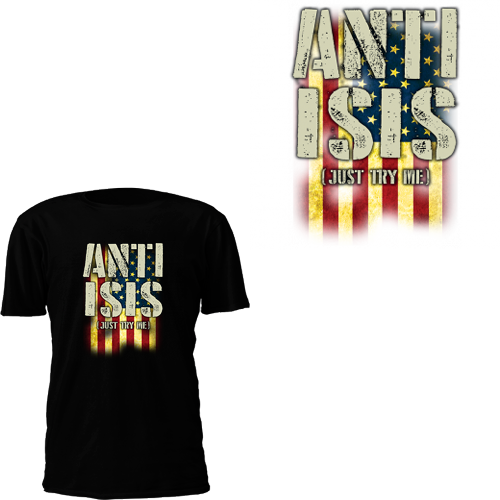 Closeout T Shirts - American Flag T-shirt (500x500), Png Download