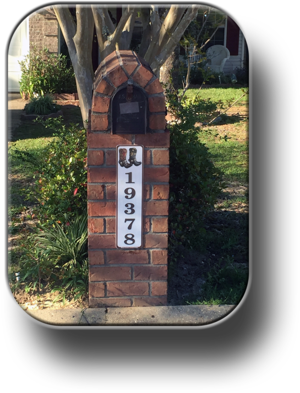 Curb Address Plaque - Grass (1060x1060), Png Download