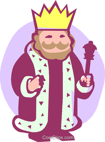 Rei Livre De Direitos Vetores Clip Art Ilustração - Clip Art (354x480), Png Download