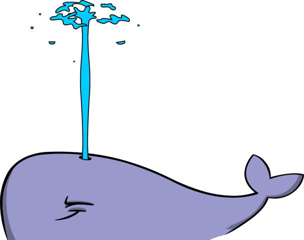 Jet Pack Adventure Whale - Whales (608x480), Png Download