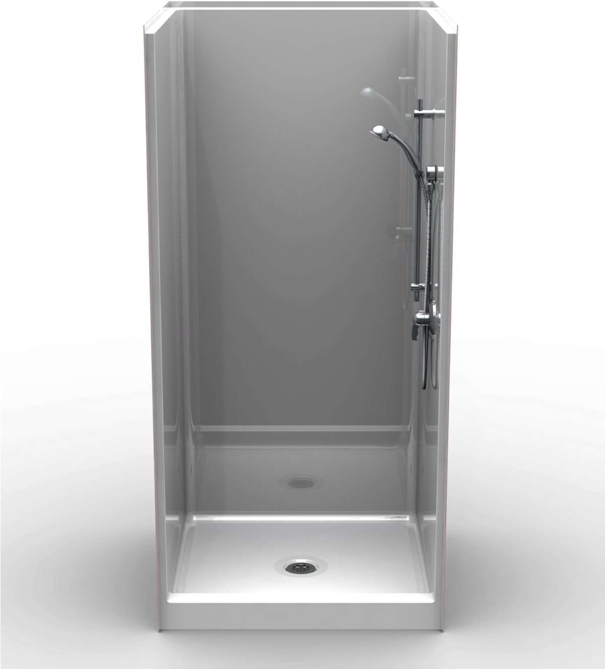 Curbed Shower One Piece 42×38 - Shower Door (1200x1400), Png Download