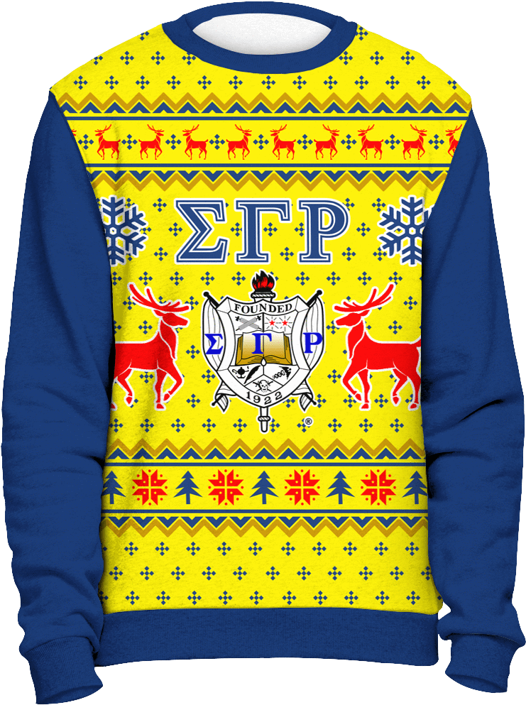 Sigma Gamma Rho Ugly Christmas Sweater - Kappa Alpha Psi Ugly Christmas Sweater (1024x1024), Png Download