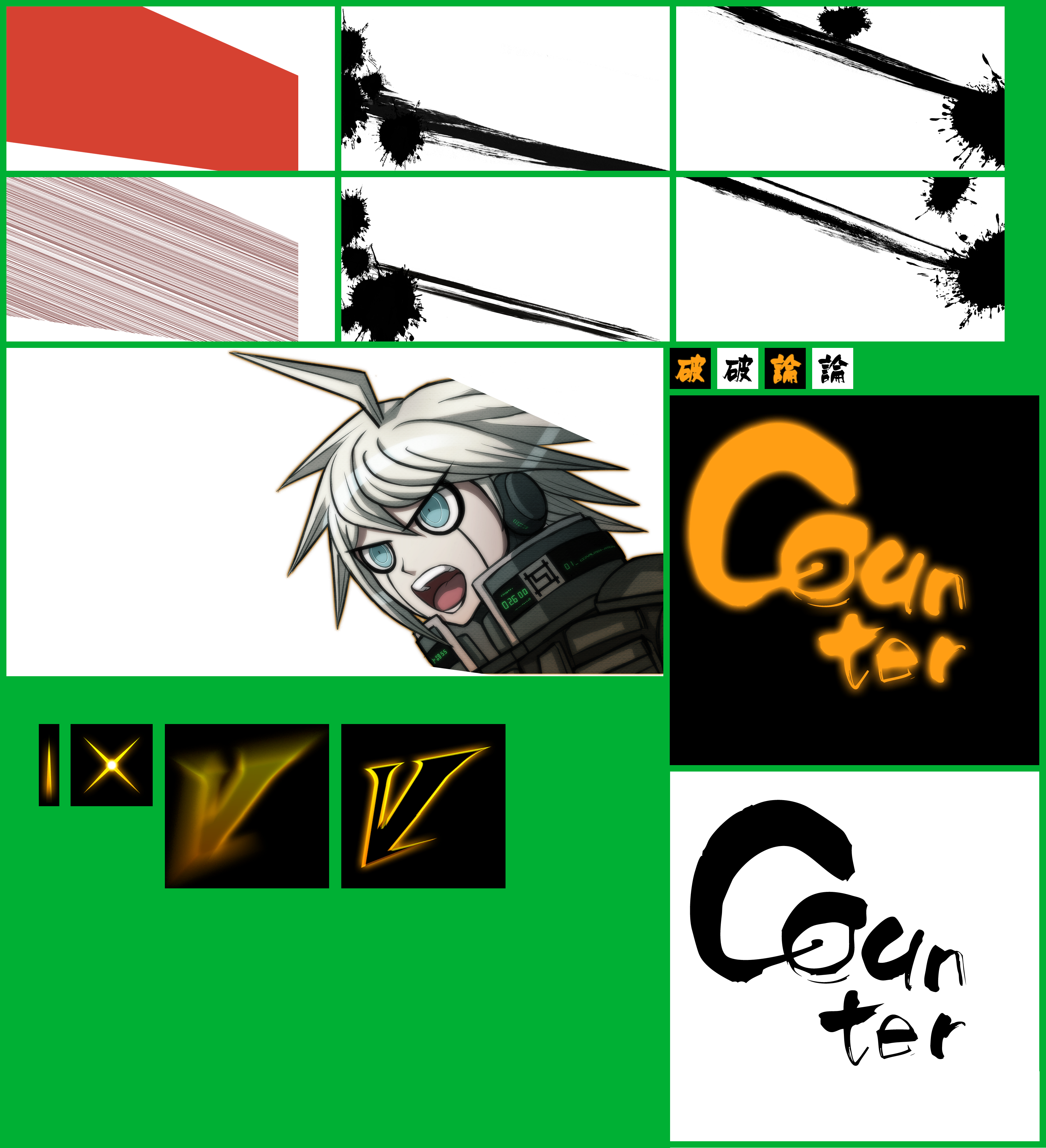 Click For Full Sized Image Kiibo's Panic Counter - Danganronpa Full Counter (3261x3577), Png Download
