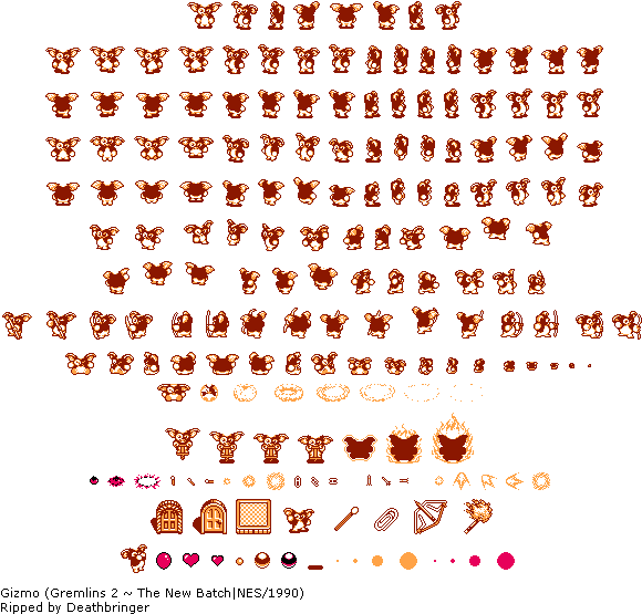 Gizmo - Gremlins Sprites (588x564), Png Download