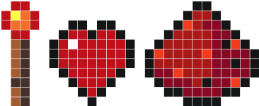 Ilove Redstone - 8 Bit Graphic (365x450), Png Download