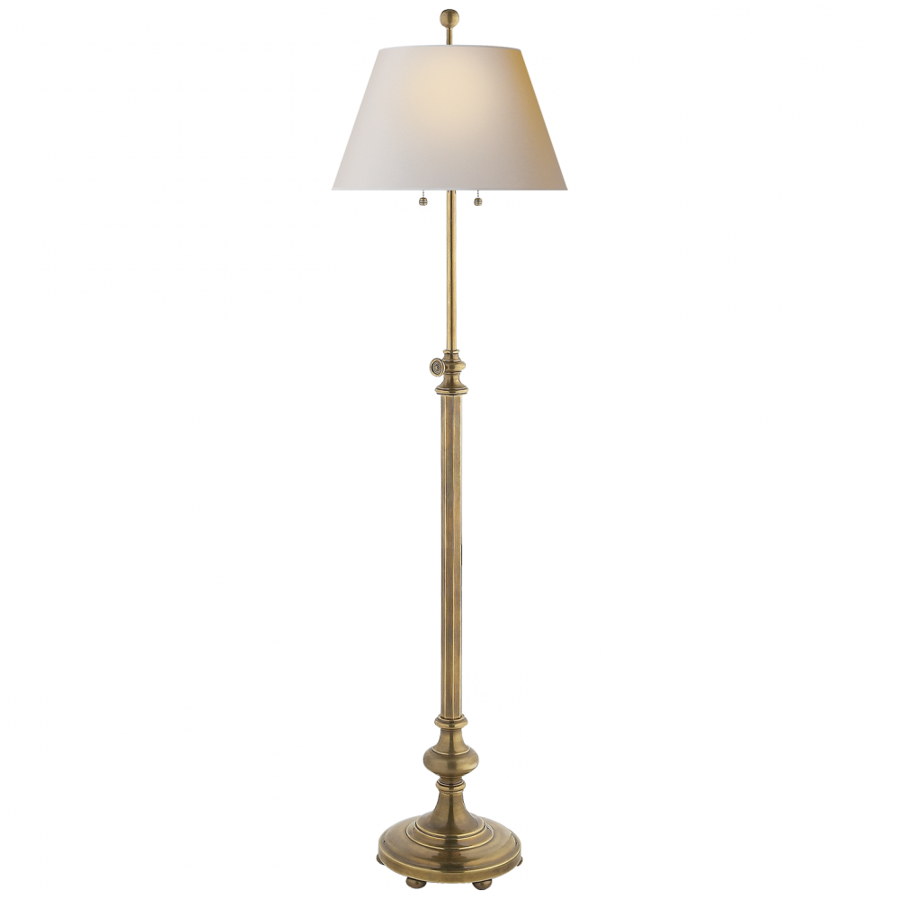 Overseas Adjustable Club Floor Lamp In Antique-b - Lampshade (1000x1000), Png Download