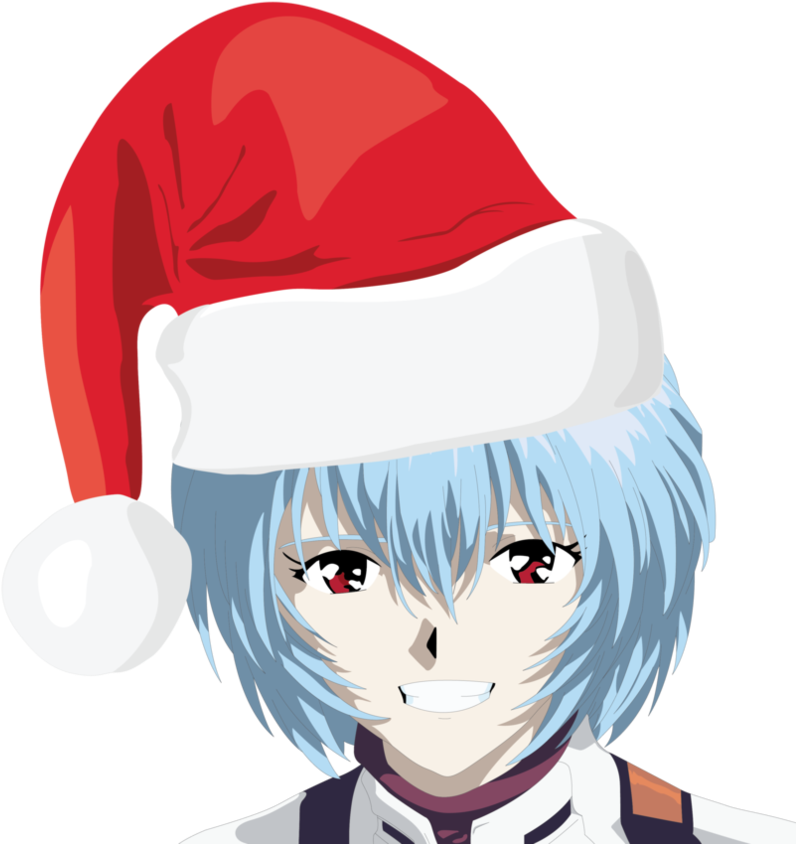 Face Rei , - Rei Ayanami Christmas (894x894), Png Download