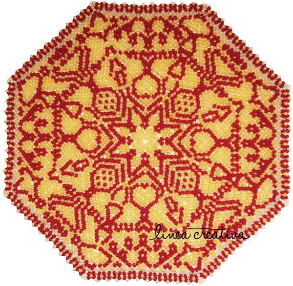 Lace Doily Lc - Doily (600x586), Png Download