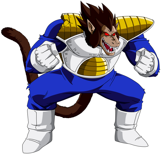 Vegeta - Dragon Ball Z Ozaru (623x594), Png Download