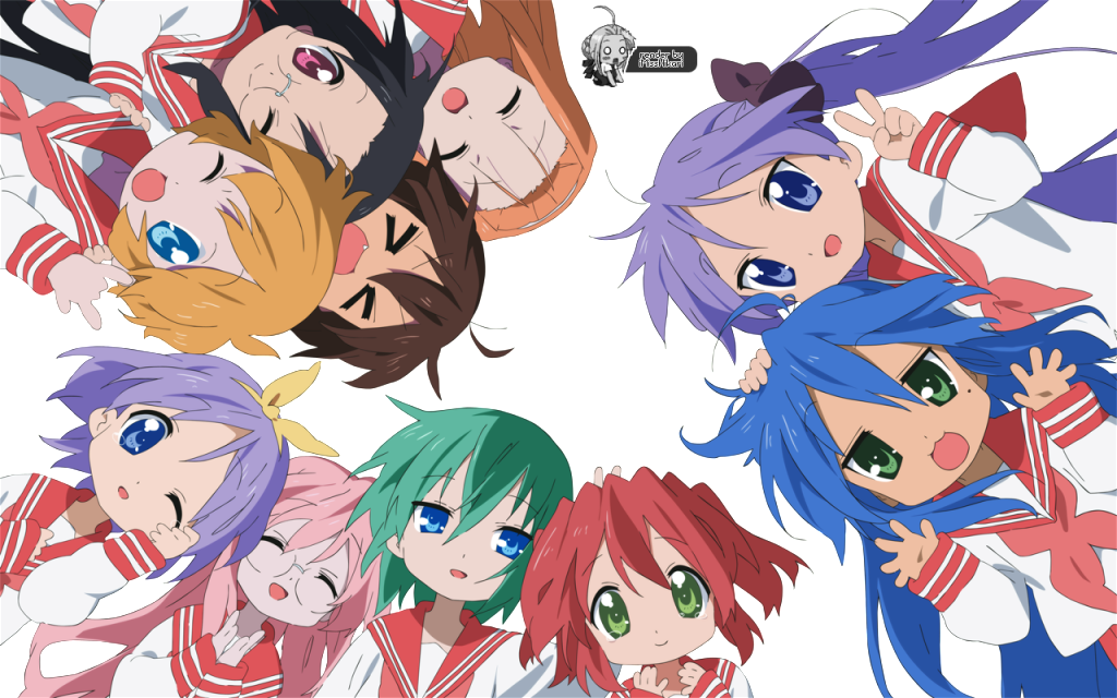Lucky Star - Lucky Star Anime (1024x640), Png Download