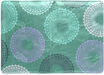 Teal Sea Foam Green Lace Doily Custom Notebook A5 - Circle (500x500), Png Download