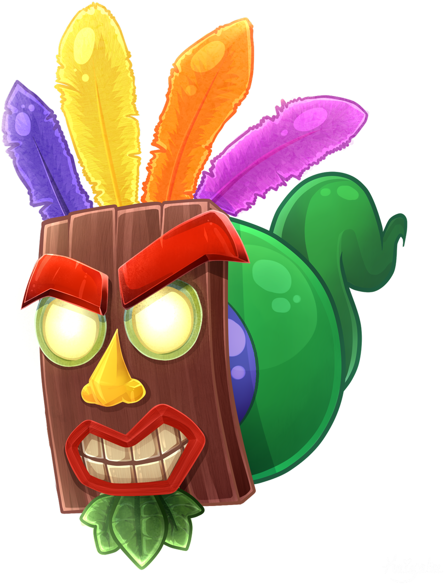 Here's My Favourite Little Septiceye Sam With Aku Aku - Cartoon (923x1200), Png Download