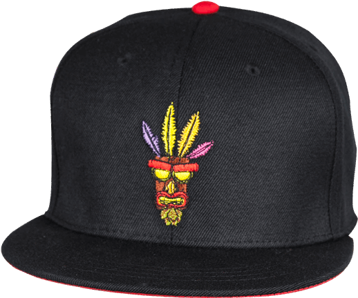 Crash Bandicoot - Snapback-kappe Aku Aku (offiziell (600x600), Png Download