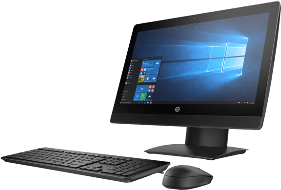 Hp Proone 400 G3 Non Touch - Hp Pc 400 G3 Aio (573x430), Png Download